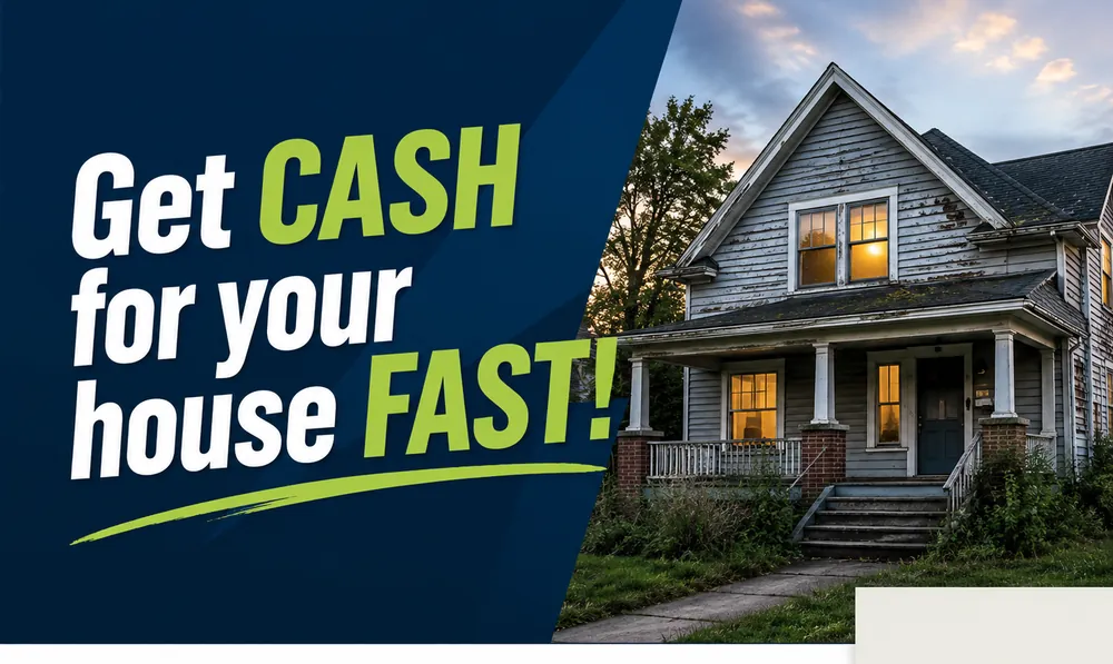 Wholesaler postcard template: get cash for your house fast